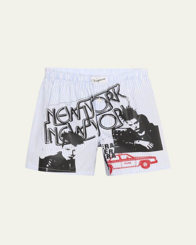 Stripe Printed Woven Boxers